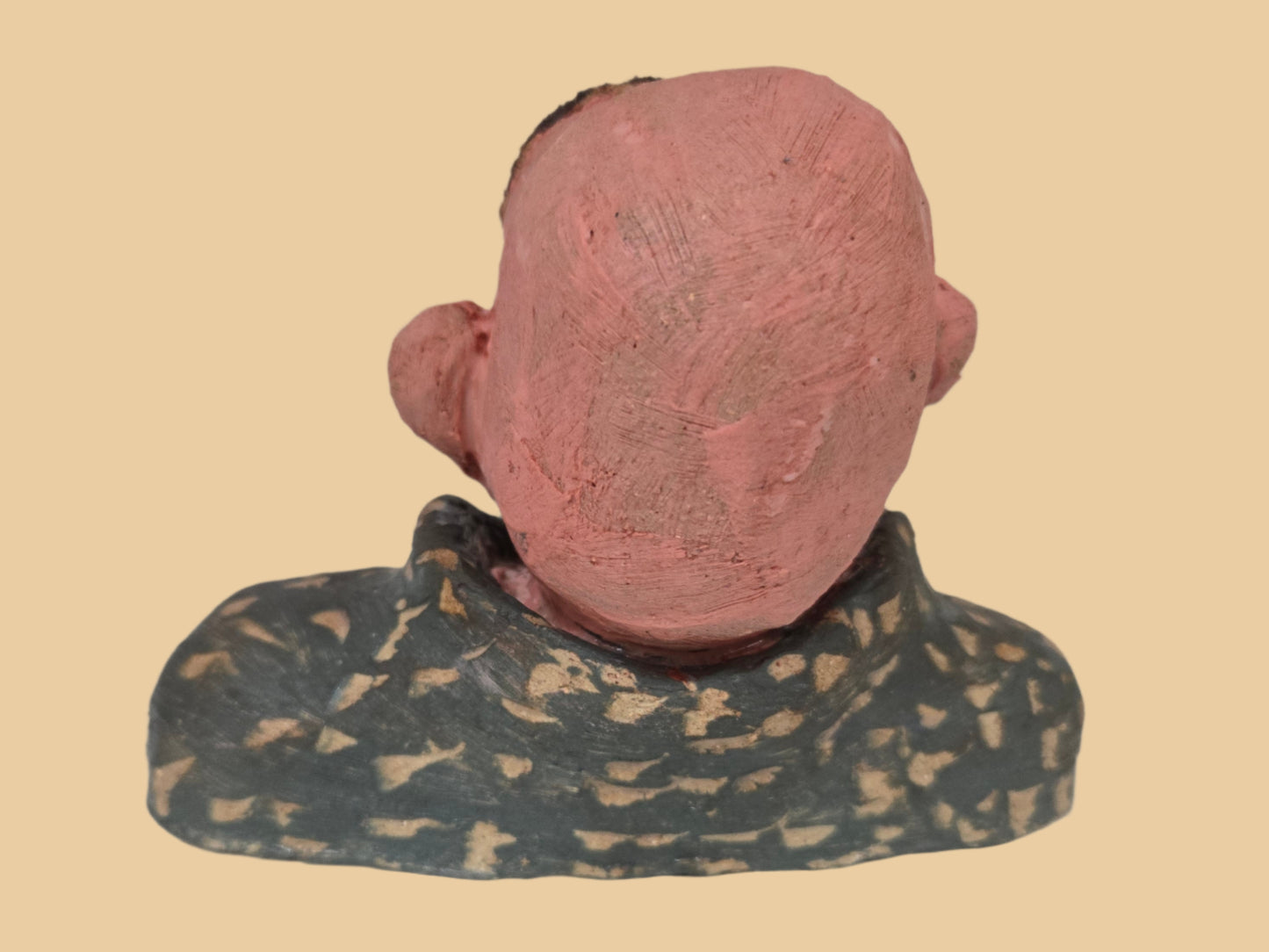 Back of a sculptured man